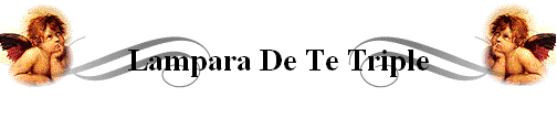Lampara De Te Triple